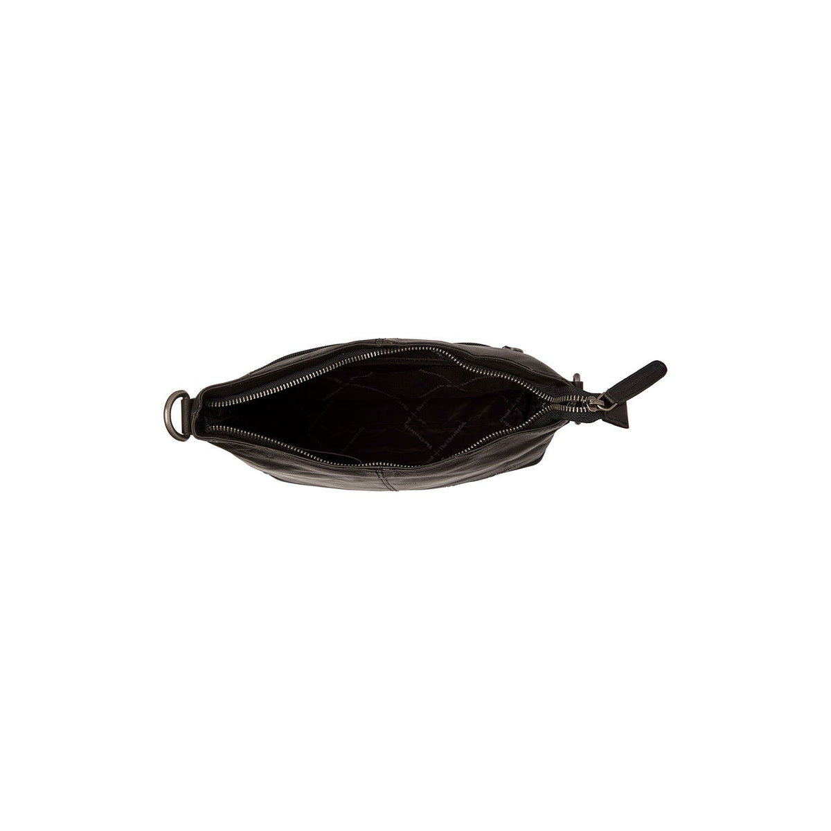 Jen Full-Grain Leather Shoulder Bag نسائي - Structured Side Profile Showing Gusset Depth &amp; Expansion Capacity