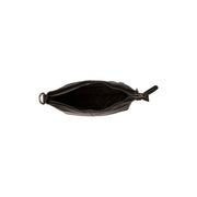 Jen Full-Grain Leather Shoulder Bag نسائي - Structured Side Profile Showing Gusset Depth &amp; Expansion Capacity