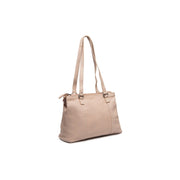 Marvos Full-Grain Leather Shoulder Bag نسائي in Classic 100% Full-Grain Leather - Full Exterior Front Profile View | Buy Online