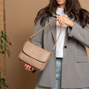 Miloa Full-Grain Leather Shoulder Bag نسائي – alternate product view 3