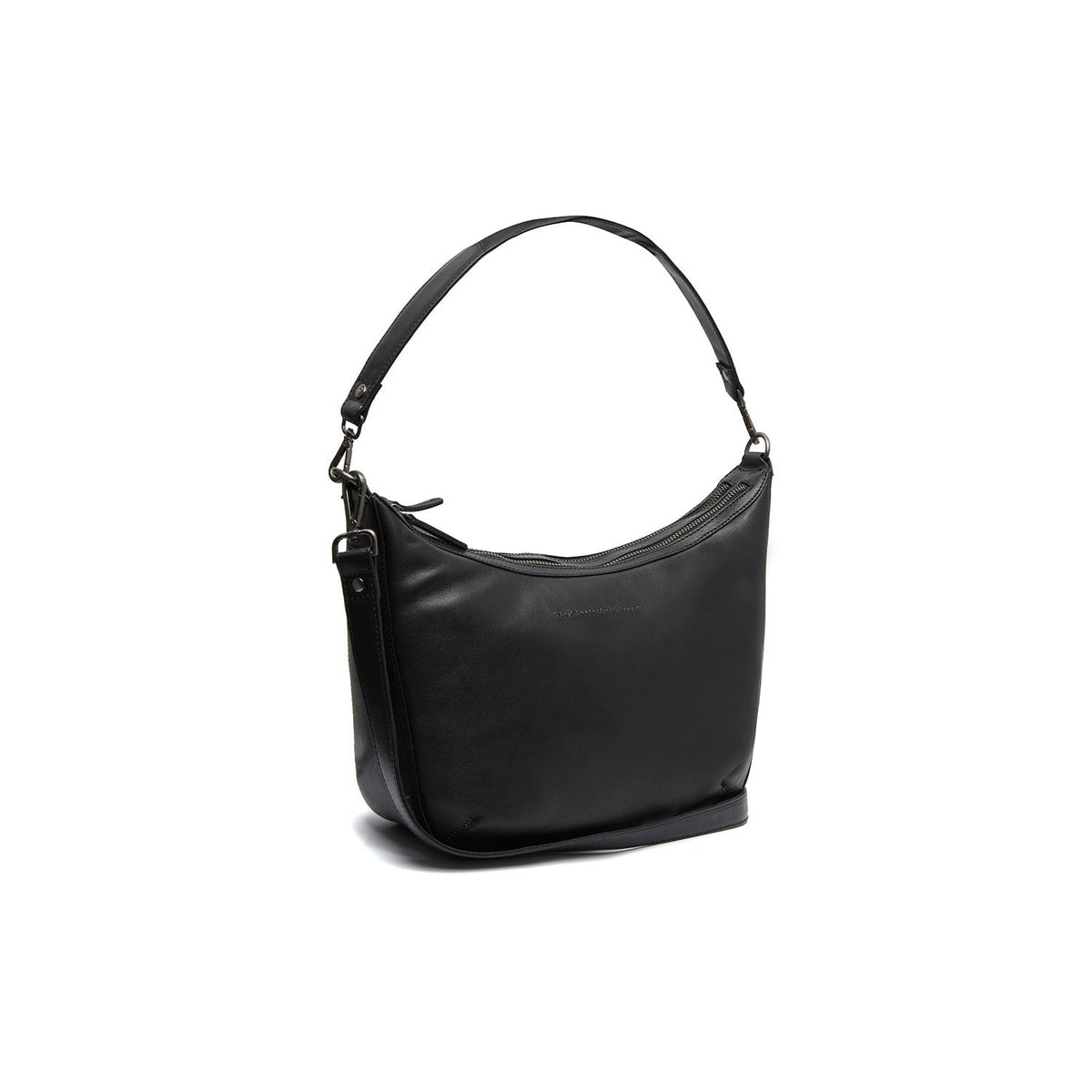 Moneva Full-Grain Leather Shoulder Bag نسائي in Classic 100% Full-Grain Leather - Full Exterior Front Profile View | Buy Online