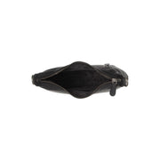 Solid Antique Brass Hardware &amp; Heavy-Duty Dual Zipper Detail on Nancy Full-Grain Leather Shoulder Bag نسائي