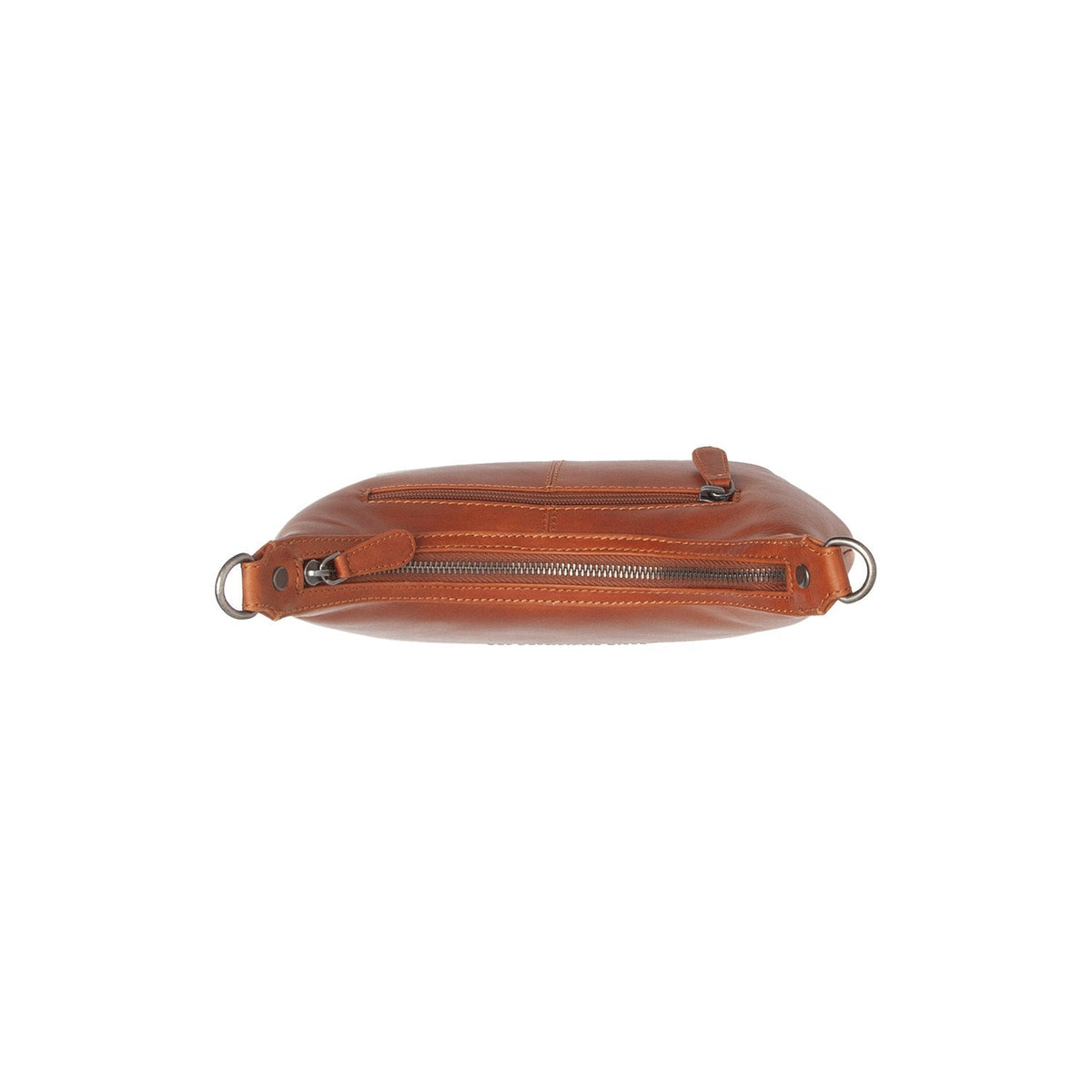 Cognac Leather Shoulder Bag Nancy, detail view 3