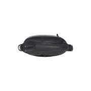 Solid Antique Brass Hardware &amp; Heavy-Duty Dual Zipper Detail on Olvia Full-Grain Leather Shoulder Bag نسائي