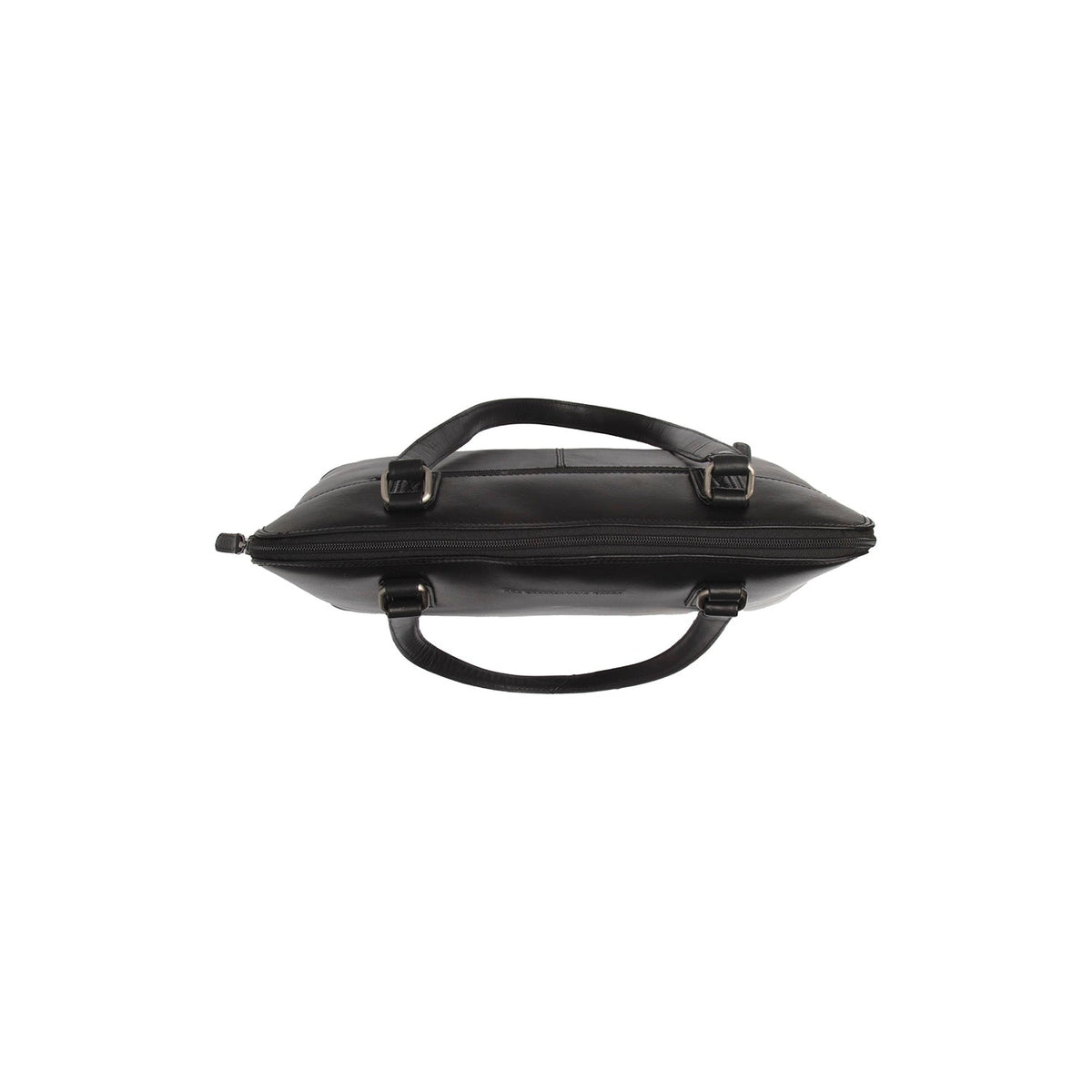 Selvino Full-Grain Leather Shoulder Bag نسائي - Structured Side Profile Showing Gusset Depth &amp; Expansion Capacity