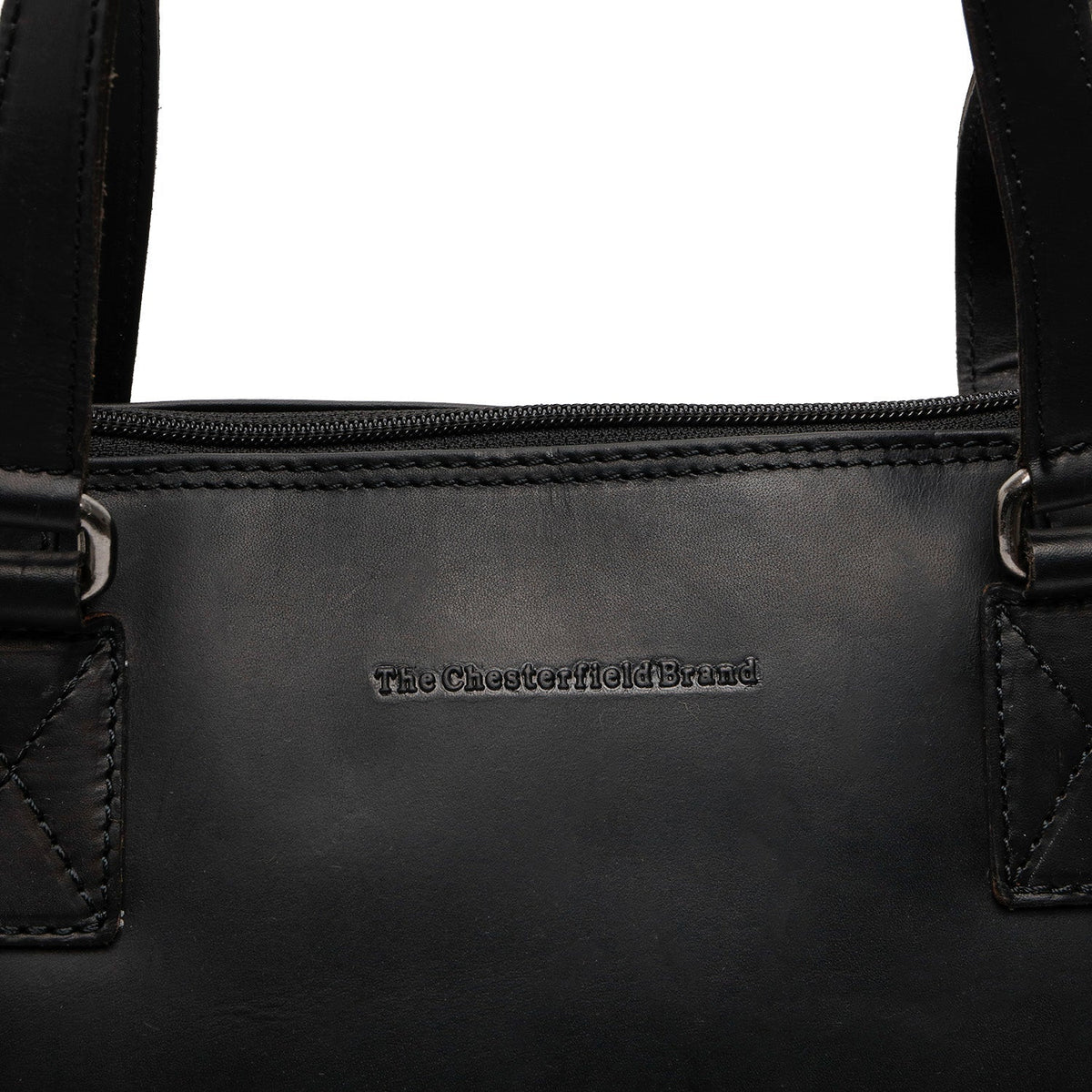 
Classic 100% Full-Grain leather Bag - عرض خلفي يوضح أحزمة الجلد المقواة والخياطة المتقنة