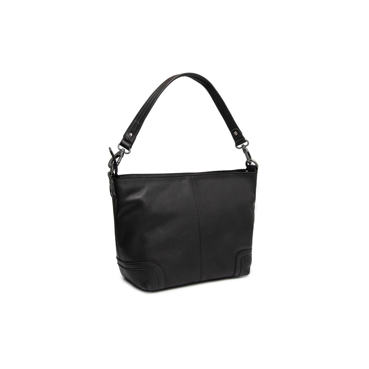 Black Leather Shoulder Bag Zarita, detail view 7