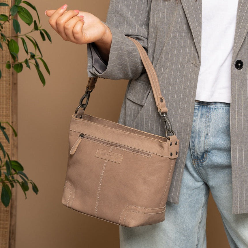 Zarita Full-Grain Leather Shoulder Bag نسائي – alternate product view 2