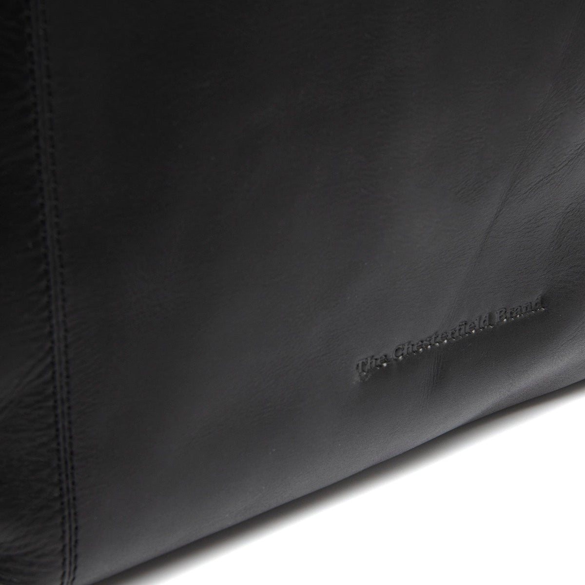 Classic 100% Full-Grain leather Bag - Rear Perspective Showing Reinforced Leather Straps &amp; Stitching