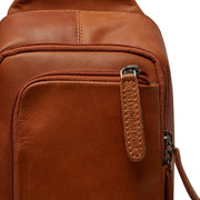 Cognac Leather Sling Bag Riga نسائي, detail view 3