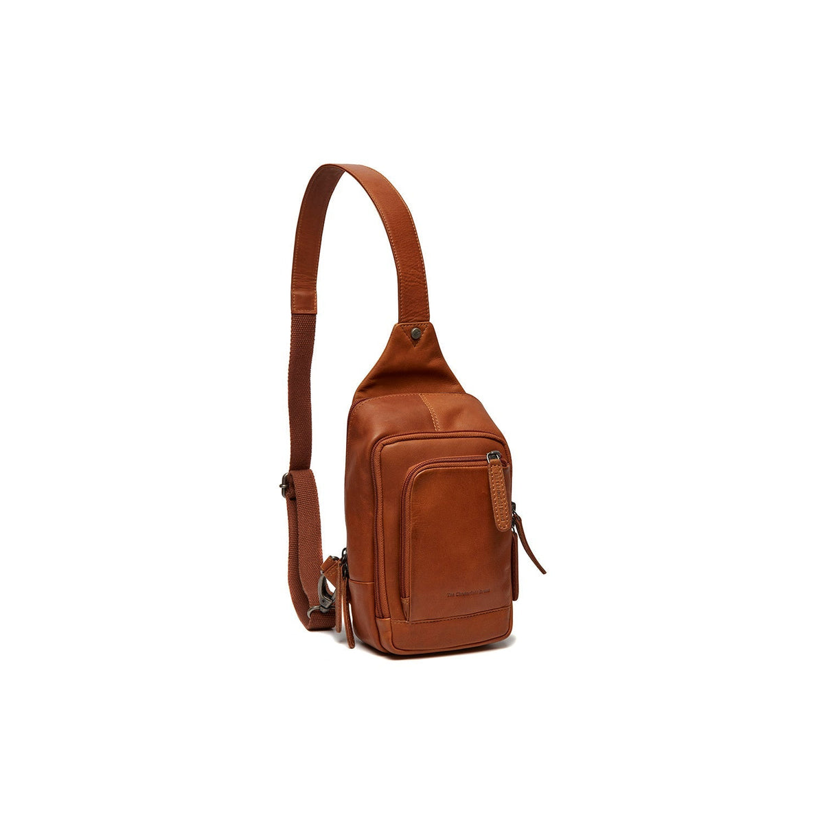 Cognac Leather Sling Bag Riga نسائي, front view