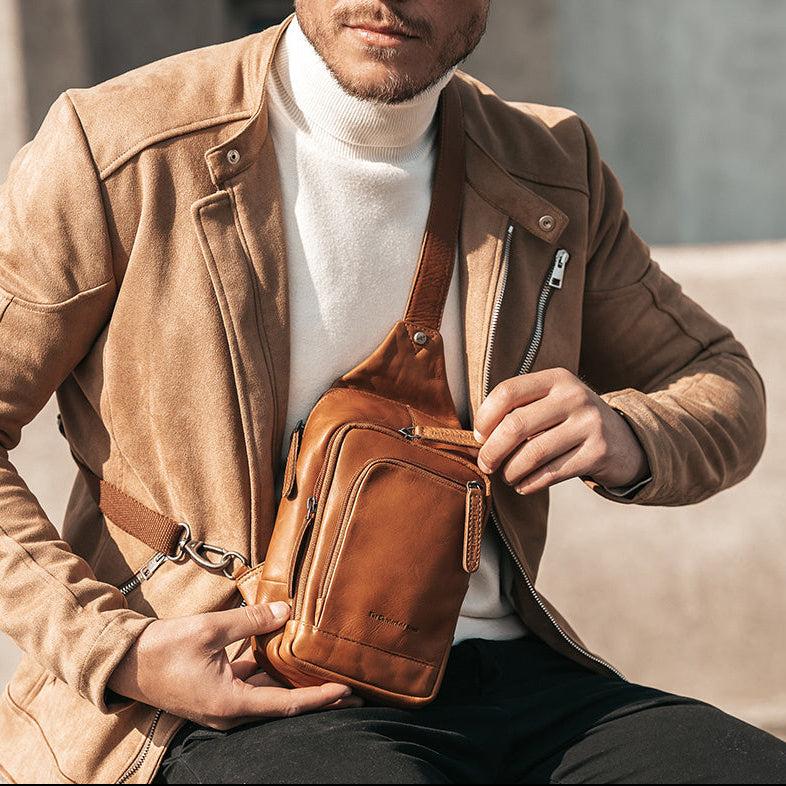 Leather Sling Bag Riga نسائي – alternate product view 2