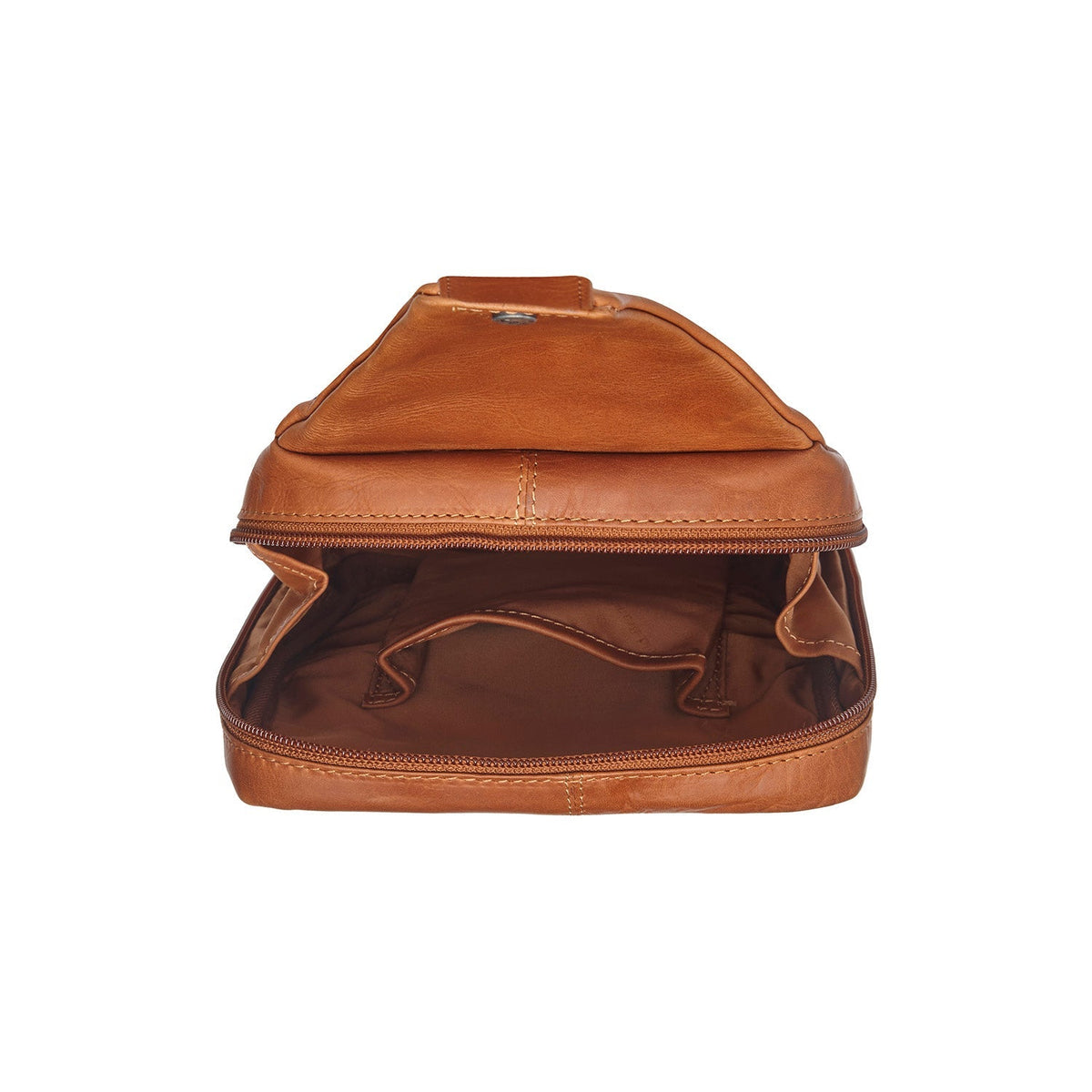 Cognac Leather Sling Bag Turelle نسائي, detail view 4