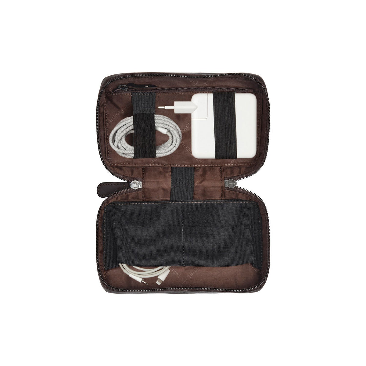 
Tailored Rib Cuffs & Hem Craftsmanship Construction Detail on Leather Tech-Organizer Ardan نسائي نسائي