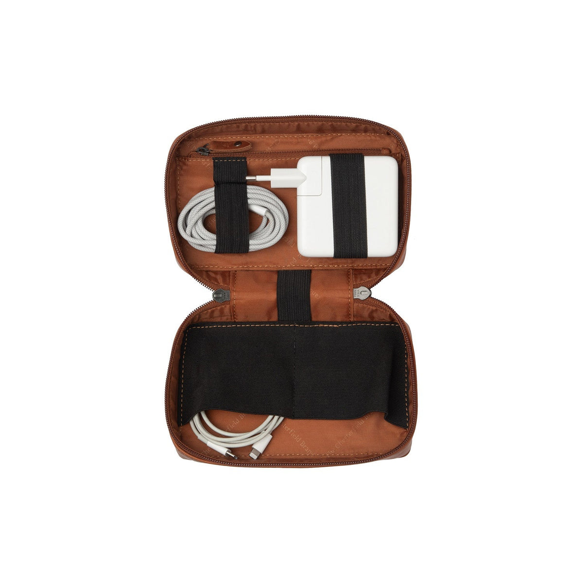 
Cognac Leather Tech-Organizer Ardan نسائي نسائي, front view