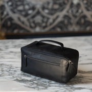 Classic 100% Full-Grain leather Goods - Back View Showing Tailored Shoulder Fit &amp; Clean Hemline