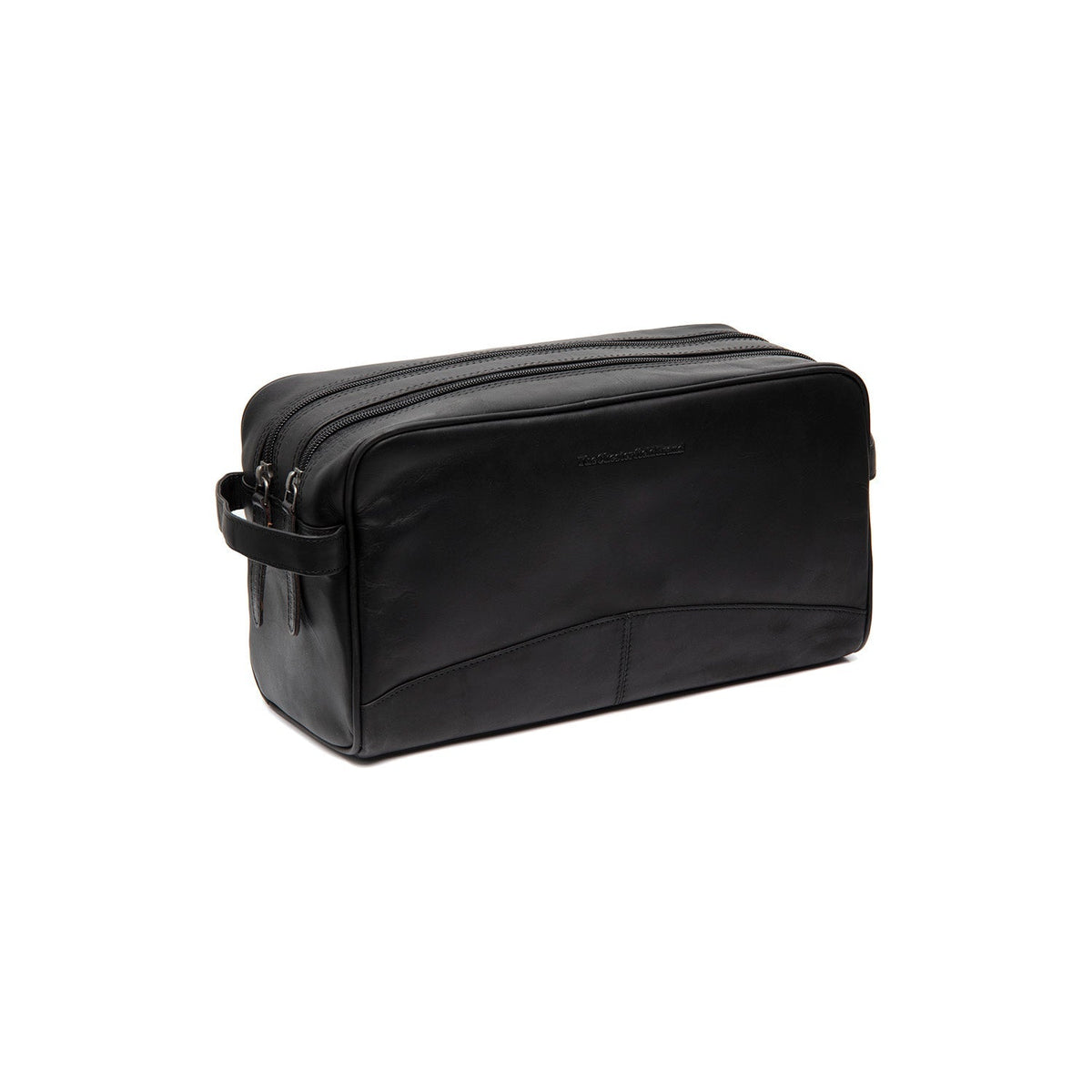 Stefan Full-Grain Leather Toiletry Bag نسائي in Classic 100% Full-Grain Leather - Front Profile View &amp; Tailored Silhouette | Buy Online