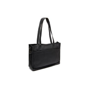 Adana جلد طبيعي فل جرين حقيبة تسوق جلدية in Classic 100% Full-Grain Leather - Full Exterior Front Profile View | Buy Online