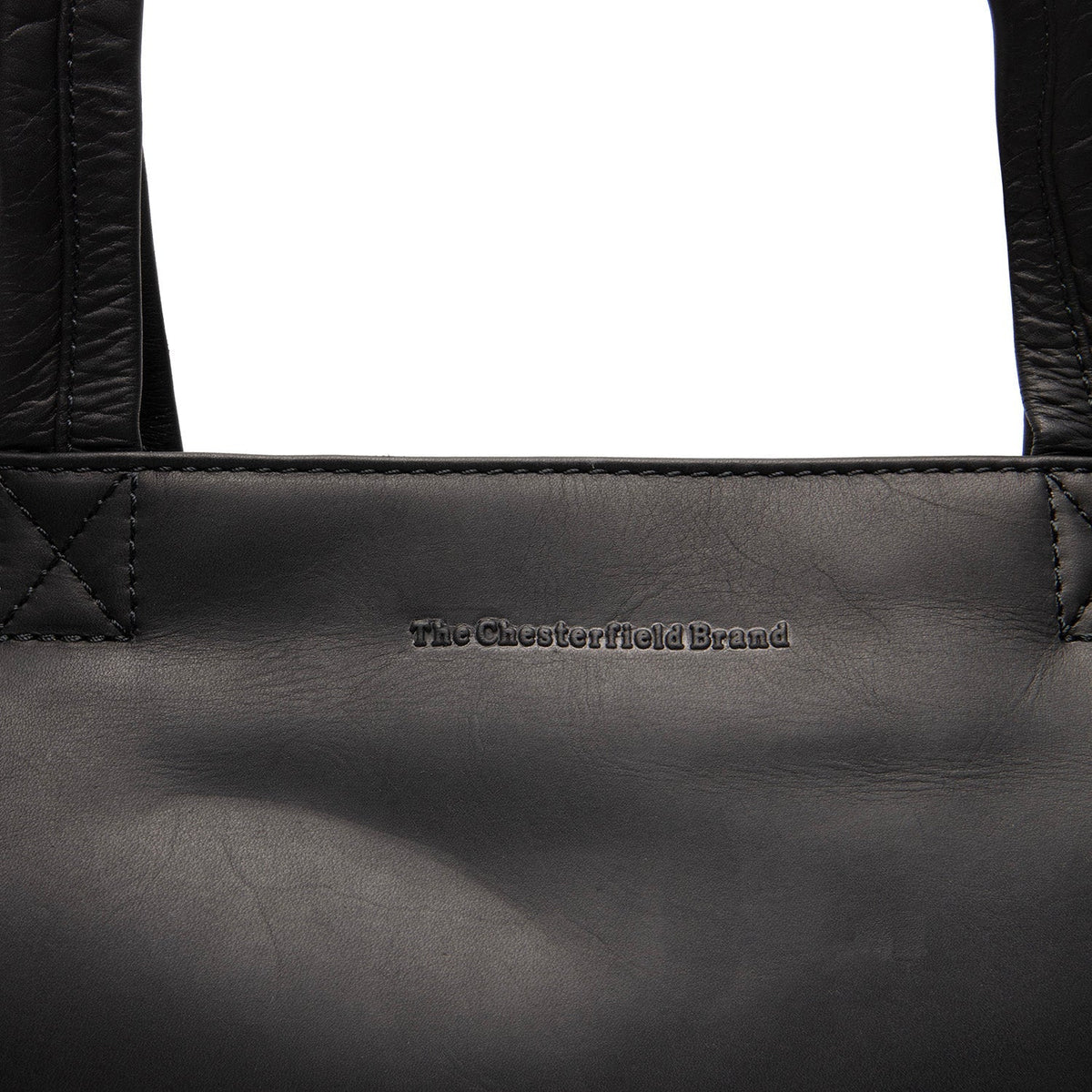 Classic 100% Full-Grain leather Bag - Rear Perspective Showing Reinforced Leather Straps & Stitching