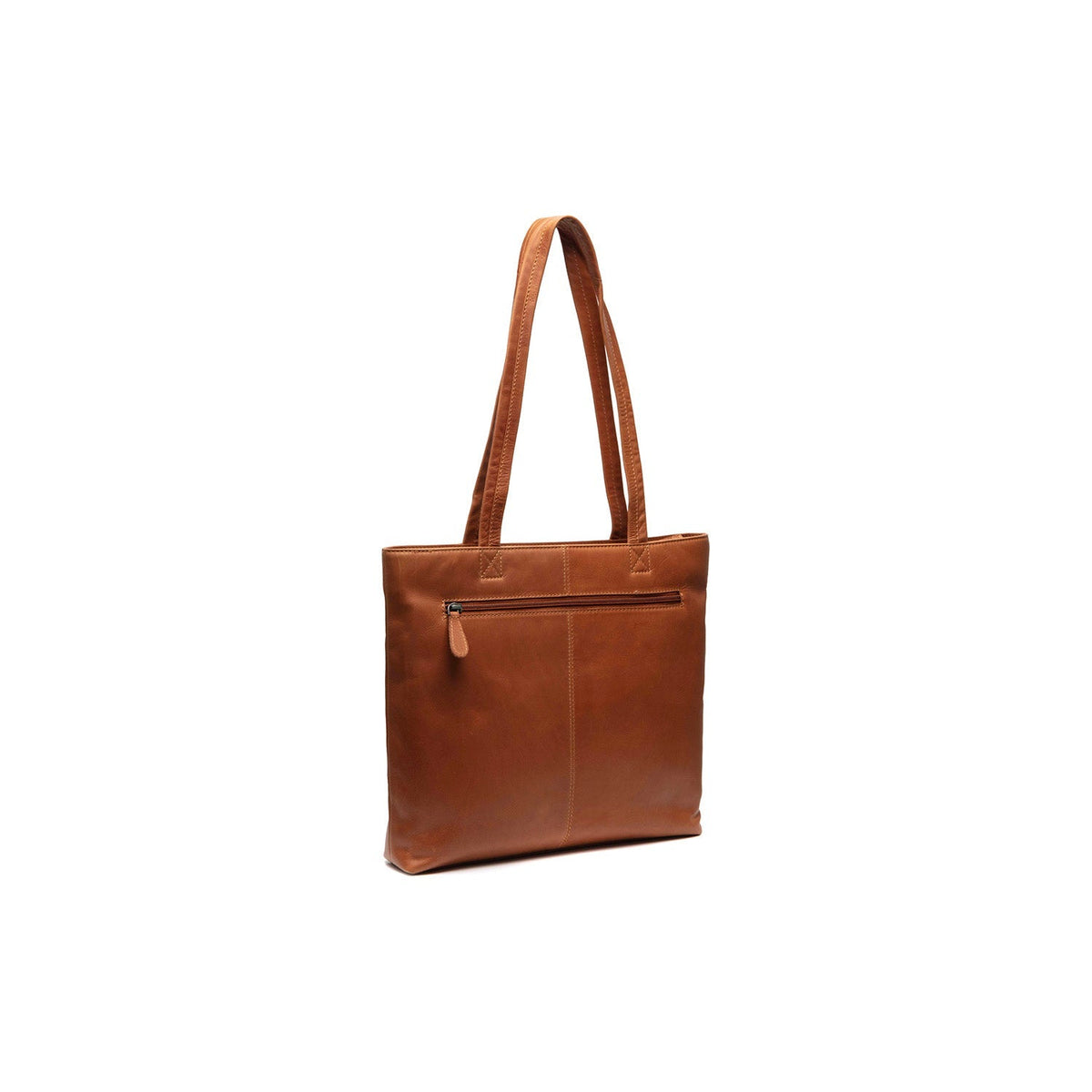 Cognac Leather Tote Bag Alveron, detail view 4