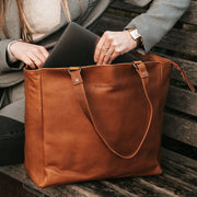 Berlin Full-Grain Leather Tote Bag نسائي – alternate product view 2