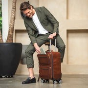 
Leather Trolley San Marino نسائي نسائي - عرض جانبي يوضح قَصّة الأكمام المريحة