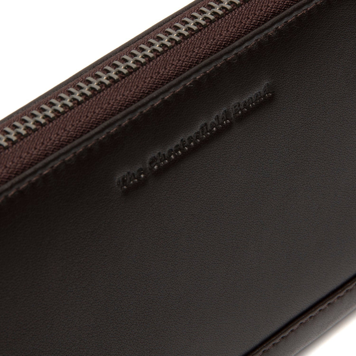 Brown Leather Wallet Cantara, detail view 3
