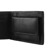 Enzo Full-Grain Leather Wallet - Structured Side Profile Showing Gusset Depth & Expansion Capacity