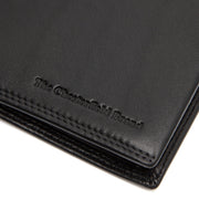 Solid Antique Brass Hardware &amp; Heavy-Duty Dual Zipper Detail on Hanson Full-Grain Leather Wallet رجالي