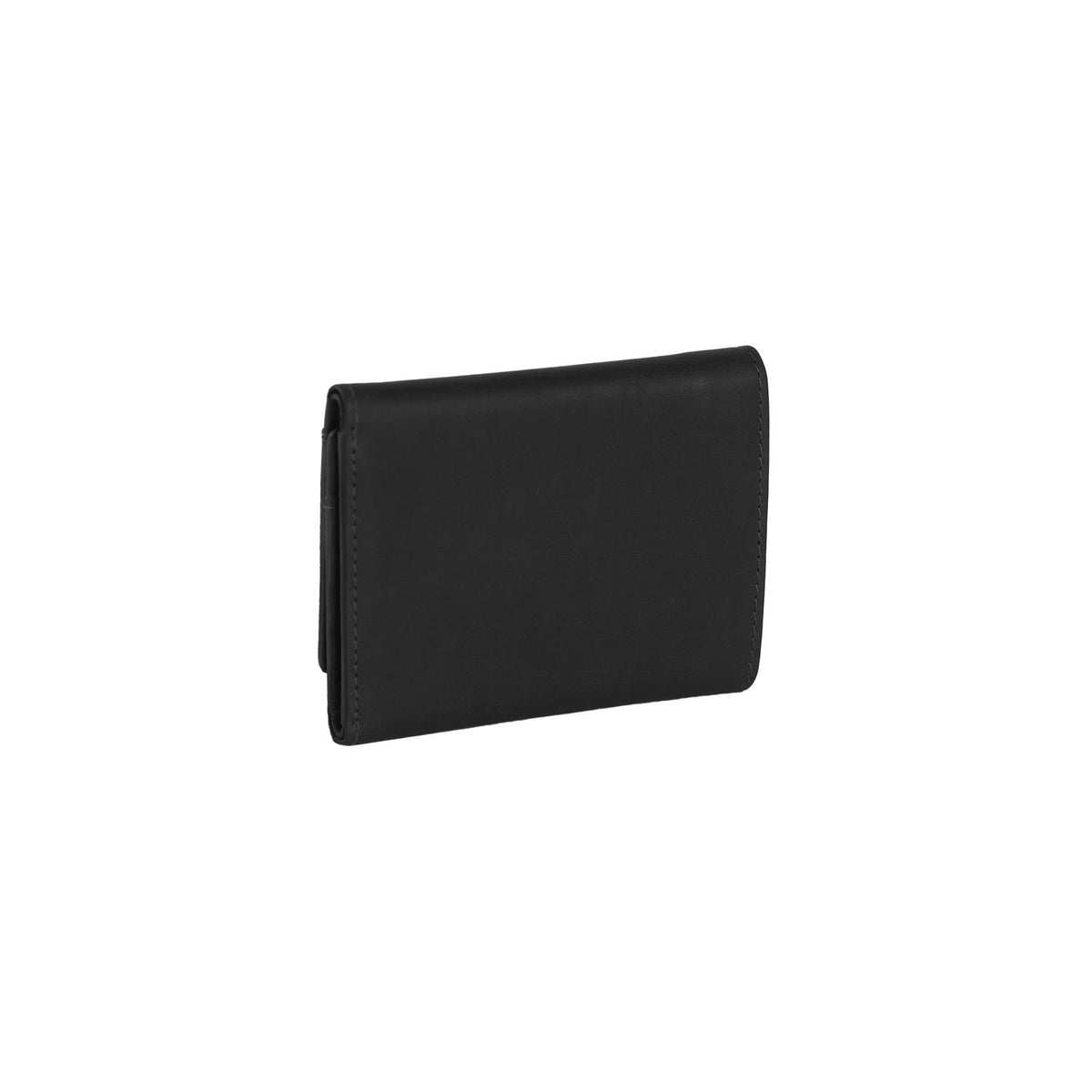 Hartfort Full-Grain Leather Wallet نسائي - Structured Side Profile Showing Gusset Depth &amp; Expansion Capacity