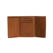 Harthoft Full-Grain Leather Wallet نسائي - Structured Side Profile Showing Gusset Depth &amp; Expansion Capacity