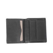 Hereford Full-Grain Leather Wallet رجالي - Structured Side Profile Showing Gusset Depth &amp; Expansion Capacity