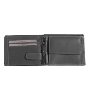 Classic 100% Full-Grain leather Wallet - Rear Perspective Showing Reinforced Leather Straps &amp; Stitching