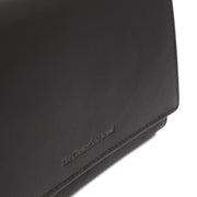 Solid Antique Brass Hardware &amp; Heavy-Duty Dual Zipper Detail on Mirthe Full-Grain Leather Wallet نسائي