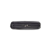 Solid Antique Brass Hardware &amp; Heavy-Duty Dual Zipper Detail on Lunera Full-Grain Leather Handbag