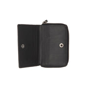 Osum Full-Grain Leather Wallet نسائي - Structured Side Profile Showing Gusset Depth &amp; Expansion Capacity