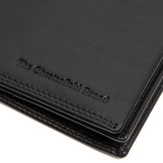 Solid Antique Brass Hardware &amp; Heavy-Duty Dual Zipper Detail on Vincent Full-Grain Leather Wallet رجالي