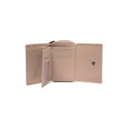 Zelan Full-Grain Leather Wallet نسائي - Structured Side Profile Showing Gusset Depth &amp; Expansion Capacity