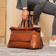 Lazio Full-Grain Leather Weekender Bag نسائي – alternate product view 3