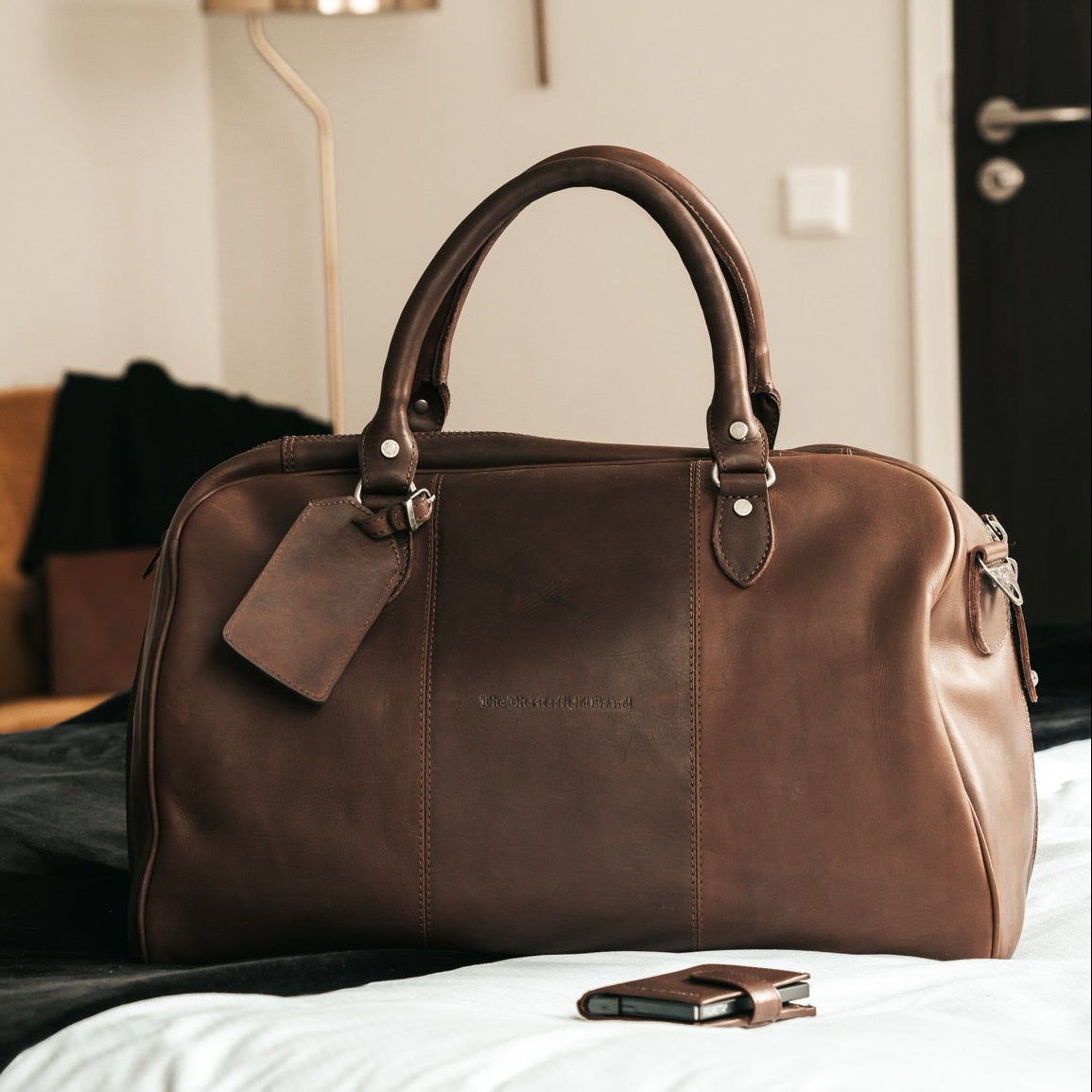 Liam Full-Grain Leather Weekender Bag نسائي – alternate product view 2