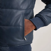 Lucas جاكيت بومبر جلد رجالي – alternate product view 6