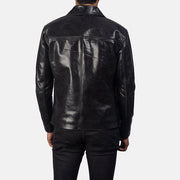 Authentic Cowhide Leather Grain Texture &amp; Heavy-Duty Seam Stitching Detail