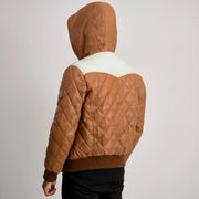 
Norman جاكيت جلد بيج تان Puffer جاكيت جلد رجالي – alternate product view 5