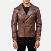 Raiden جاكيت بايكر جلد رجالي – alternate product view 3