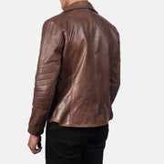 Raiden جاكيت بايكر جلد رجالي – alternate product view 5