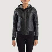 
Rebella Hooded جاكيت بومبر جلد نسائي – alternate product view 4