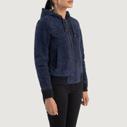 
Rebella Hooded جاكيت بومبر جلد نسائي – alternate product view 2