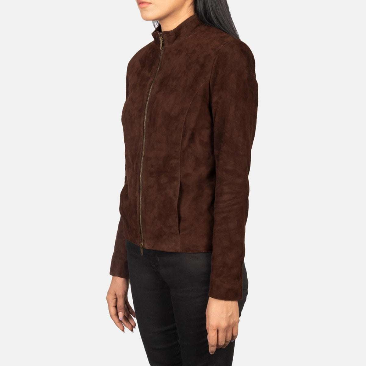 
Rumella جاكيت بايكر جلد طبيعي نسائي – alternate product view 2