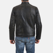 Authentic Cowhide Leather Grain Texture &amp; Heavy-Duty Seam Stitching Detail