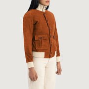 
Sasha A1 جاكيت بومبر جلد نسائي – alternate product view 2